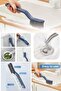 Multifunctional Joint Floor Tile Bathroom Kitchen Groove Cleaning Brush Garbage Cleaning Brush with Tweezers - 5