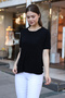 Cycling Round Neck Short Sleeve Skirt Elastic Viscose Summer Roomy Stylish Knitwear Women's Blouse - 7