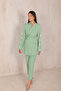 WATER GREEN Flower Patterned Set - 32-2089 - 2