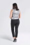 30212 Black Tight-Leg Ankle-Length Cotton Pants - 2