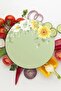 Glass Cutting Board and Presentation Plate Vintage Daisy 30X30 cm - 4