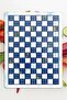 Glass Cutting Board and Presentation Holder and Presentation Plate Mackenzie Blue White 30X40 cm - 4
