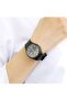 Unisex Wristwatch with Black Numbers Waterproof Silicone Band and Double Calendar - 6