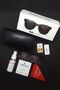 Women's Brown Gold Large Icon Round Oval Sunglasses - 3