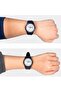 Classic Striped Unisex Wristwatch with Waterproof Silicone Band and Double Calendar - 3