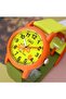 Orange Green Dinosaur Patterned Waterproof Children's Wristwatch with Numbers - 2