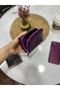 Life Flowering Small Useful Genuine Leather Purple Women's Wallet That Can Fit Any Bag - 7