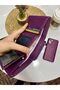 Life Flowering Small Useful Genuine Leather Purple Women's Wallet That Can Fit Any Bag - 5