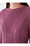 LCWAIKIKI Basic Crew Neck Openwork Long Sleeve Women's Knitwear Sweater - 4