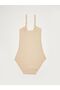 Lcw Dream U Neck Flat Strap Women's Snap Fastener Bodysuit (W1) - 4