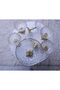 Estrella 7-Piece Gilded Metal Leg Salad Bowl Snack Bowl Presentation Bowl - 4
