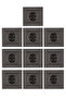 إطار مقبس مؤرض 10 قطع من Arvia Anthracite متضمن