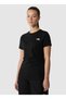 Black Women's Crew Neck T-Shirt Nf0A87Nhjk31 Simple Dome Slim Tee - 2