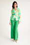 Women's Fit Blazer Jacket - Short Patterned - 6