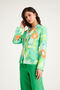 Women's Fit Blazer Jacket - Short Patterned