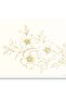 Glass Cutting Board and Presentation Plate Vintage Beige Flowers 20X30 cm - 3