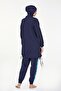 1419-24 Dark Navy - Full Hijab Swimsuit with Parachute Gel - 5
