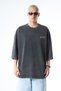 Black Oversize T-Shirt - Washed Fakir Sleeve