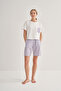 Women's Pocket Detail Striped Shorts Pajama Set