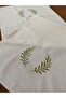 Authentic Embroidered Organic Raw Linen Runner 100% Cotton 40X140 cm