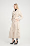 Full Length Cream Trench Coat - Summer, Unlined, Cream (137 Cm) 3800 - 2