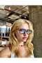 Unisex Women Men Uv400 Protected Blue Orange Transition Square Rectangular New Season Sunglasses - 3