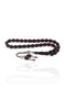 Burgundy Vernier Barley Cut Baked Rosary - 201023158