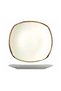 Square Serving and Breakfast Plate, Cream, Set of 3, 23 cm - 2