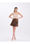 Genuine Leather Short Skirt - 3