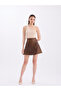 Genuine Leather Short Skirt - 4