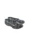 Women's Gray Colored Plaid Patterned Floral Rubber Shoes