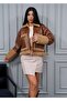 Lined Sleeve Detail Biker Short Jacket - 5