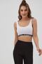 Women's Text Striped Sports Bra P21s201-2173 - 2