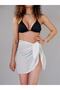 White Polka Dot Women's Beach Dress Pareo - 2