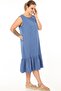 Vip Schık Women Plus Size Sleeveless Dress Indigo Sckwm21El01