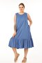 Vip Schık Women Plus Size Sleeveless Dress Indigo Sckwm21El01 - 5