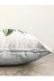 Green Tropical Leaf Motif Digital Printed Modern Raschel Knitted Pillow Throw Pillow Cover - 3
