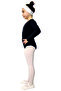 Black Long Sleeve Ballet Swimsuit - 3