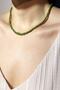 Women's Khaki Green Color Bead Necklace - 2