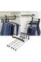 5-Piece Trouser Hanger Movable In-Closet Hanger System