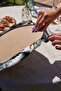 2-Piece Vineyard House Designed Winter Themed Digital Printed Decorative Round Plate & Placemat - 4