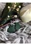 Matte Khaki Color Antiallergic Heart Earrings