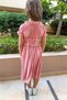 Dusty Rose Girls Short Sleeve Elastic Waist Woven Dress Tkdss24El00016 - 4