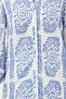 Blue Shawl Print Midi Woven Ruffle Beach Dress Tbess24El00155 - 3