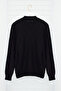 Siyah Slim Fit Pamuklu Yarım Balıkçı Fermuarlı Yaka Smart Triko Kazak TMNAW23KZ00215 - 8