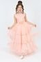 Girl's Tulle Fabric Tarlatan Lined Elegant Evening Graduation Wedding Evening Dress - 2