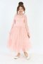 Girl's Tulle Fabric Clipping Embroidered Lined Tutu Night Wedding Prom Graduation Evening Dress Outfit - 5