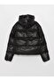 Women's Hooded Plain Puffer Coat - 8