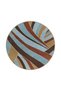 Wavy Themed Pointed End Patterned Woven Base and Washable Carpet Miravip9364 - 4