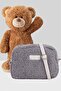 Women's Gray Fur Plush Mini Urban Cross Shoulder Bag